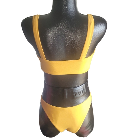 Zaful Dark Yellow Bikini Set 4 - Picture 3 of 4